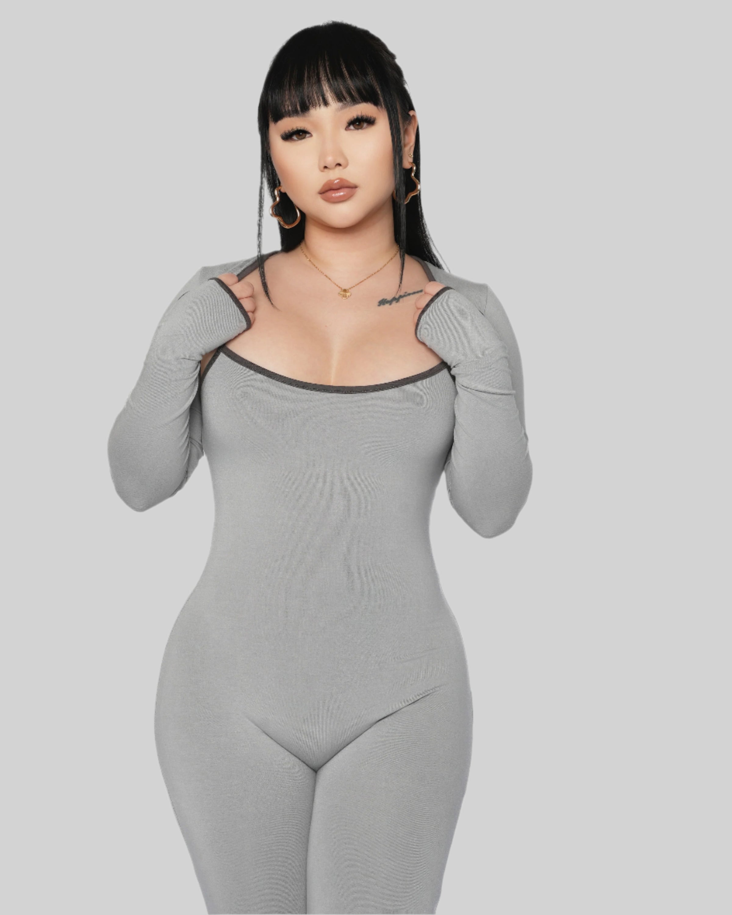 SHAPE FLARE JUMPSUIT