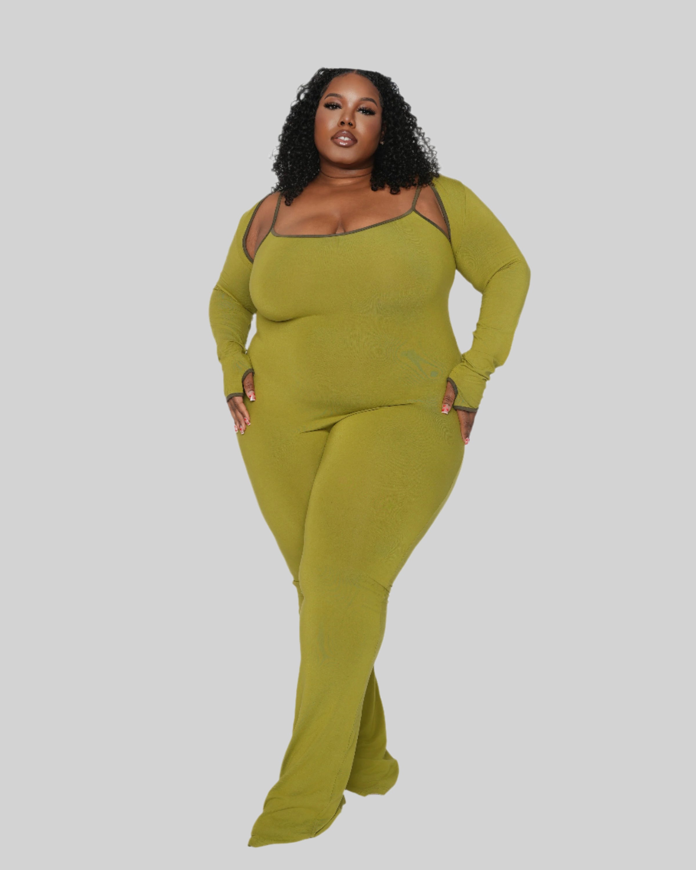 SHAPE FLARE JUMPSUIT