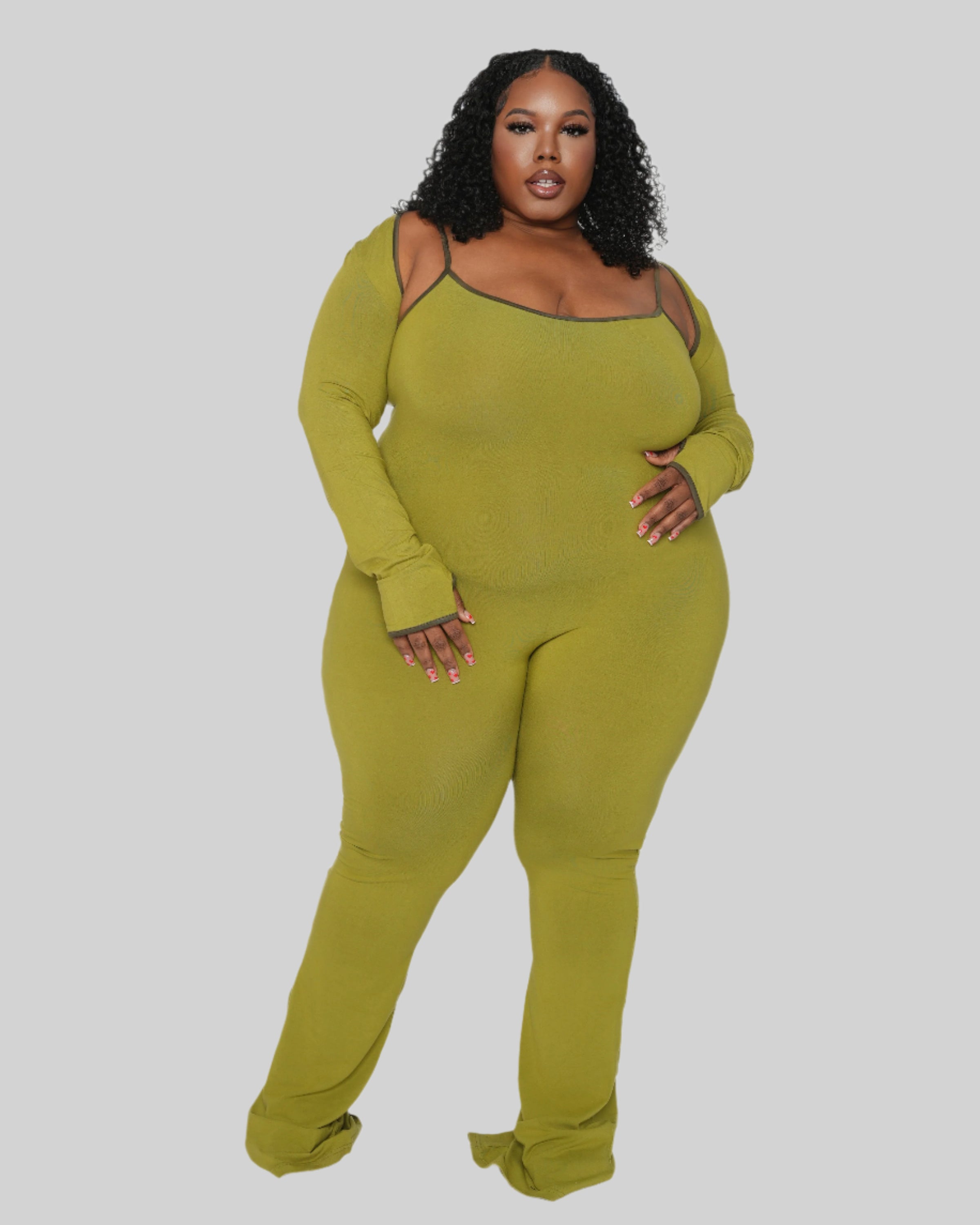 SHAPE FLARE JUMPSUIT