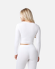 BASICS RIBBED LONG SLEEVE (WHITE)