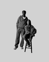 UNISEX ASYMMETRICAL ACID WASH ZIP UP JACKET - BLACK [FINAL SALE] thumbnail 3