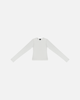BASICS RIBBED LONG SLEEVE (WHITE)