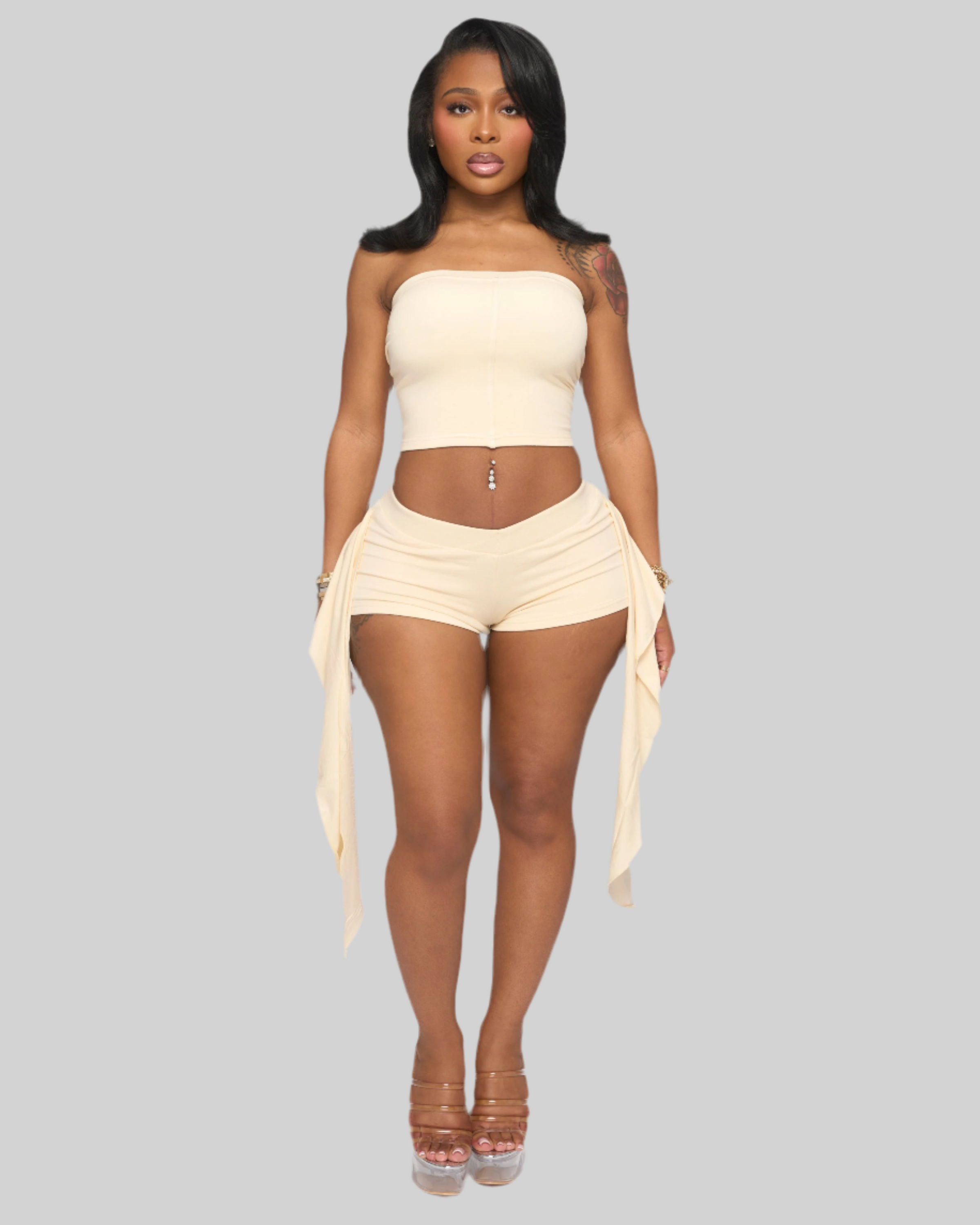 SUNKISS ME MINI SHORTS (IVORY)