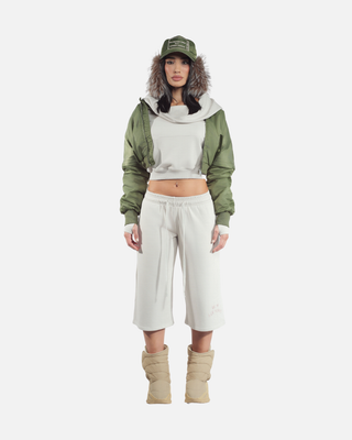 CAP SLEEVED BOMBER (ARMY GREEN)