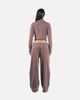 QUARTER ZIP AIR-FORCE PULLOVER (BROWN)