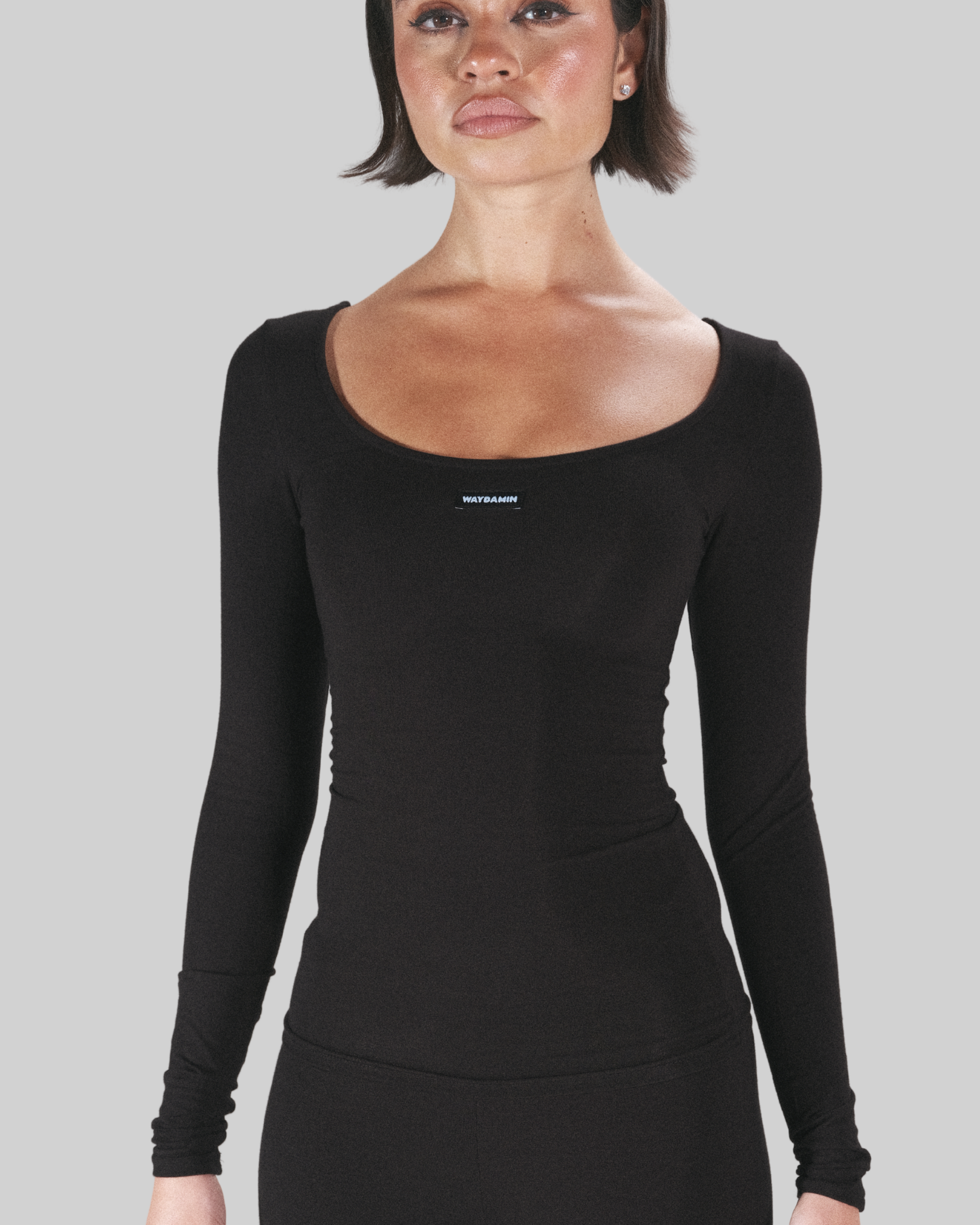 BASICS BOATNECK TOP (BLACK)