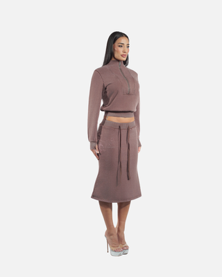 AIR-FORCE SWEATSKIRT (BROWN)