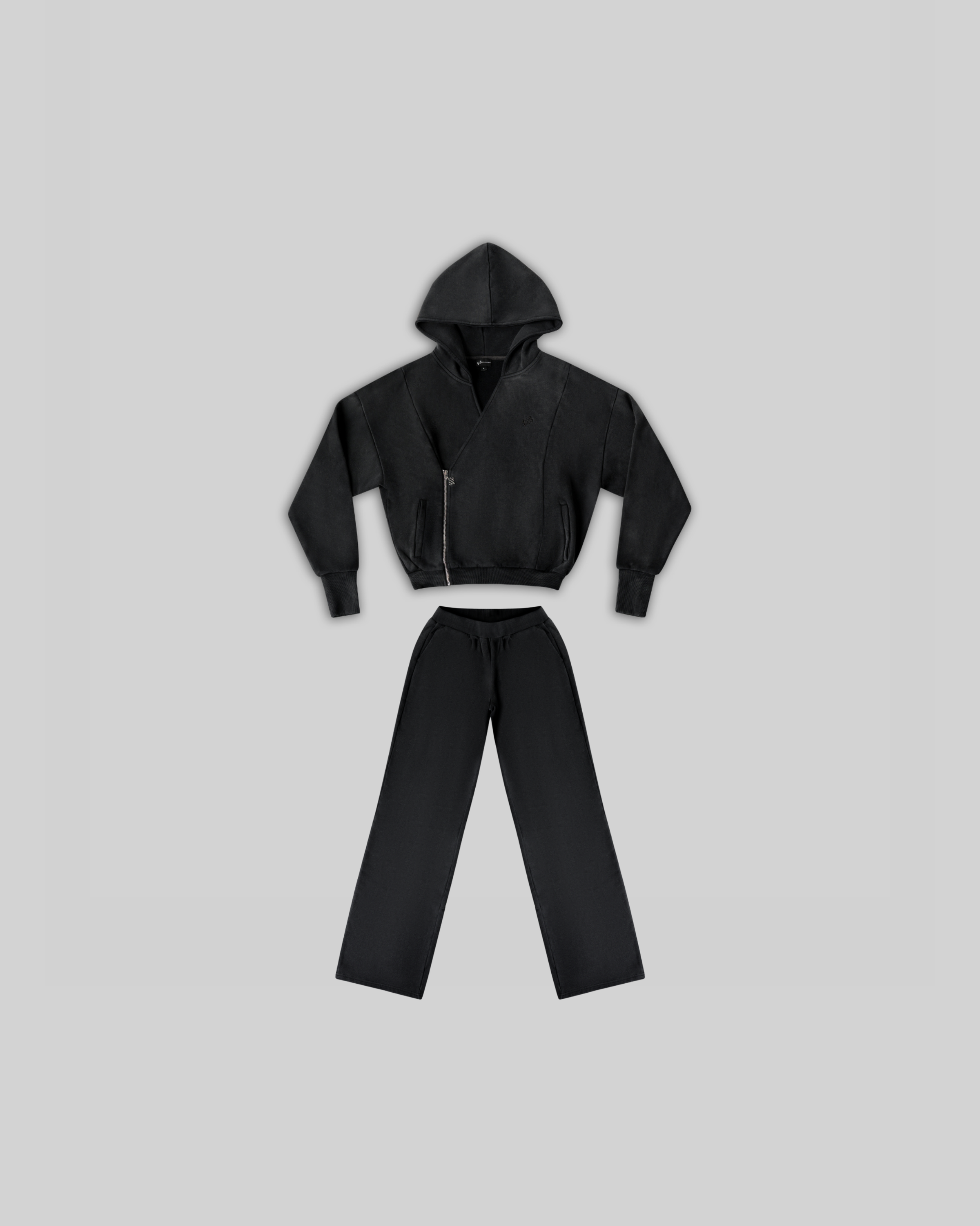 UNISEX ASYMMETRICAL ACID WASH SET BUNDLE