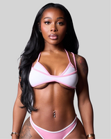 JERSEY SHORE BIKINI TOP (PINK) thumbnail 1