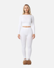 BASICS RIBBED SCULPT LEGGINGS (WHITE)