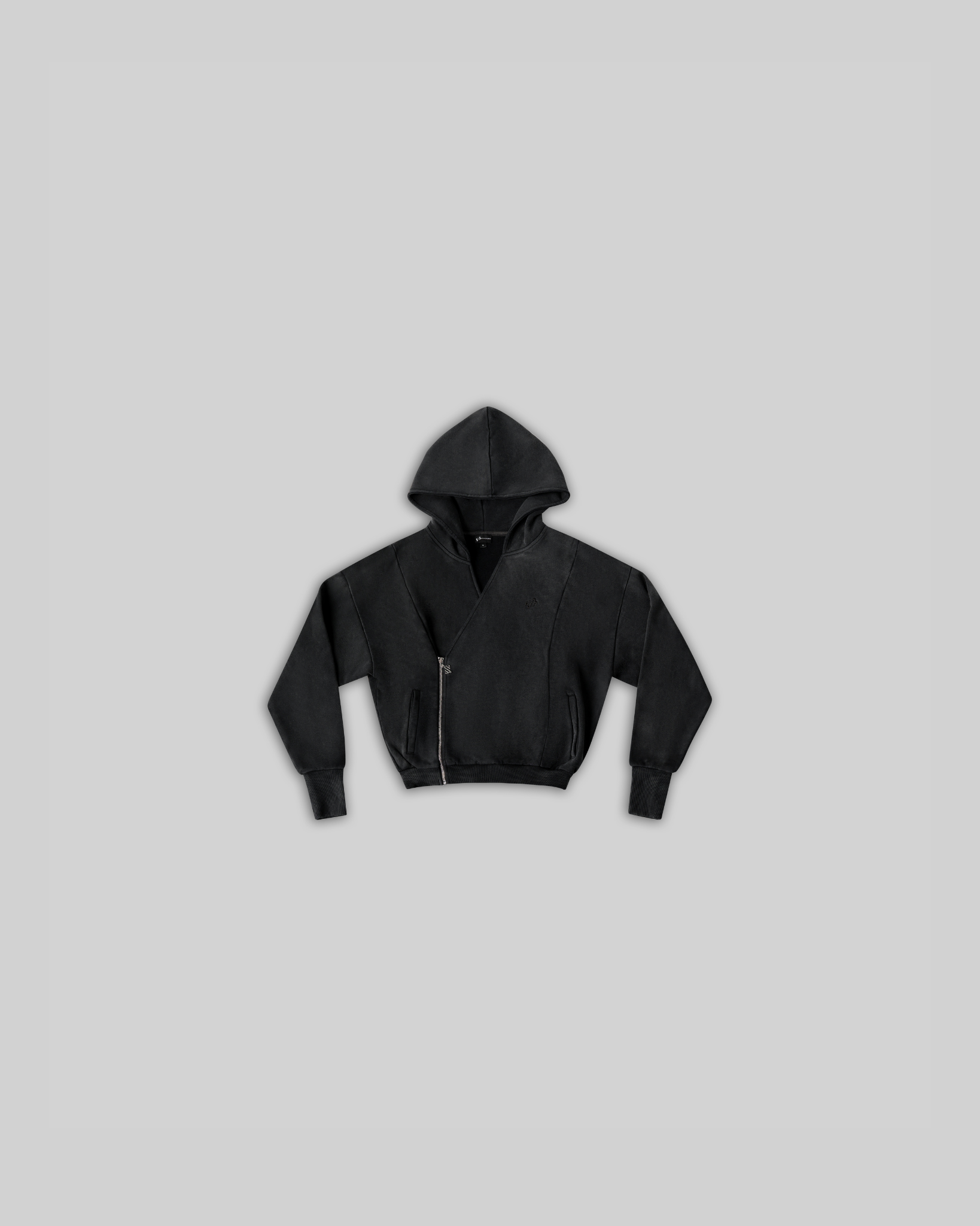 ★美品★IENA LIMONTA ジップアップブルゾン ブラック36 追加》ノーカラーギャザーZIPブルゾン（その他ブルゾン／アウター