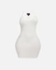 BASICS RIBBED TANK MINI DRESS (WHITE)