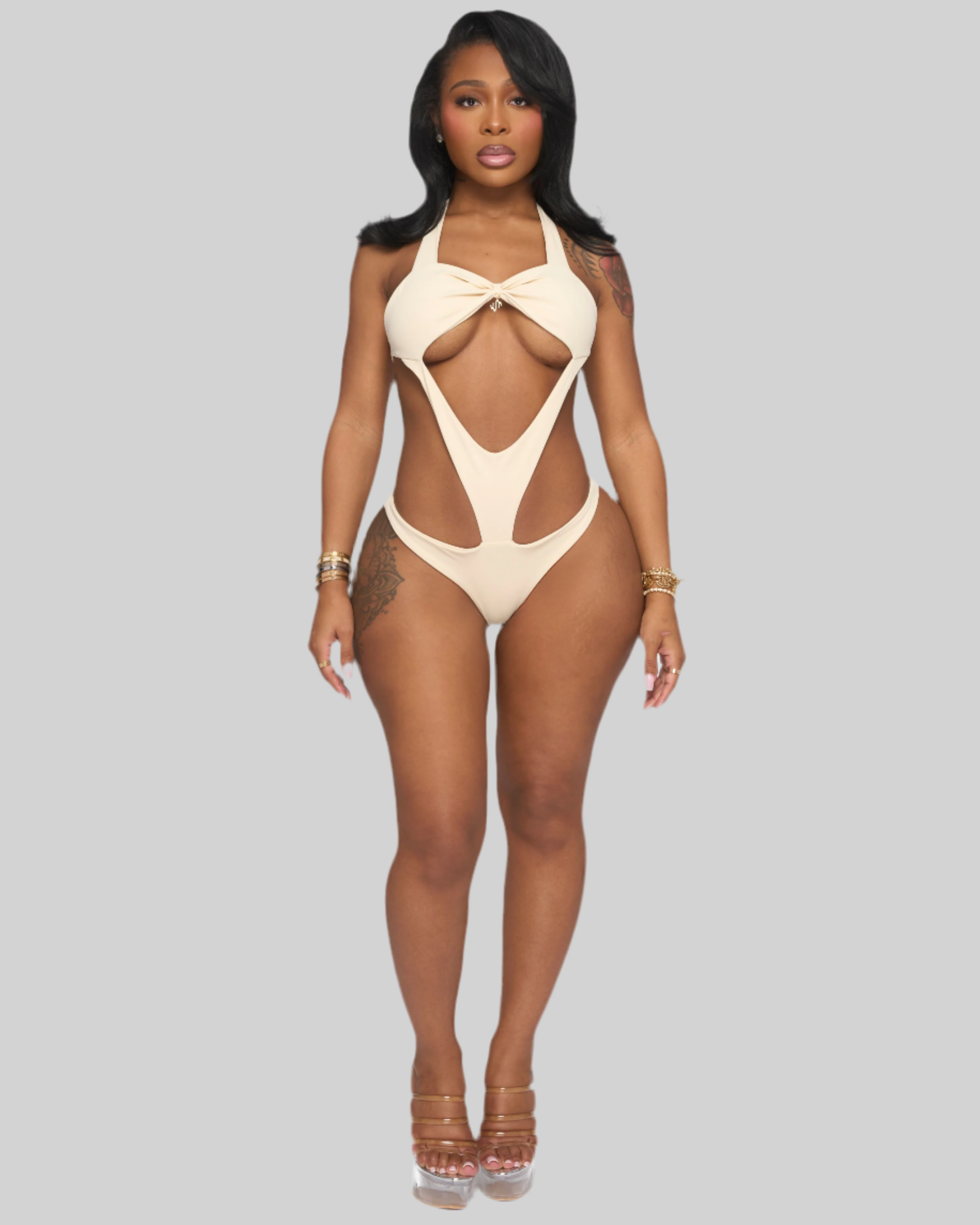 ZUMA CUT OUT MONOKINI (IVORY)