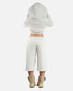 COWL CROP AIR-FORCE HOODIE (SAND)