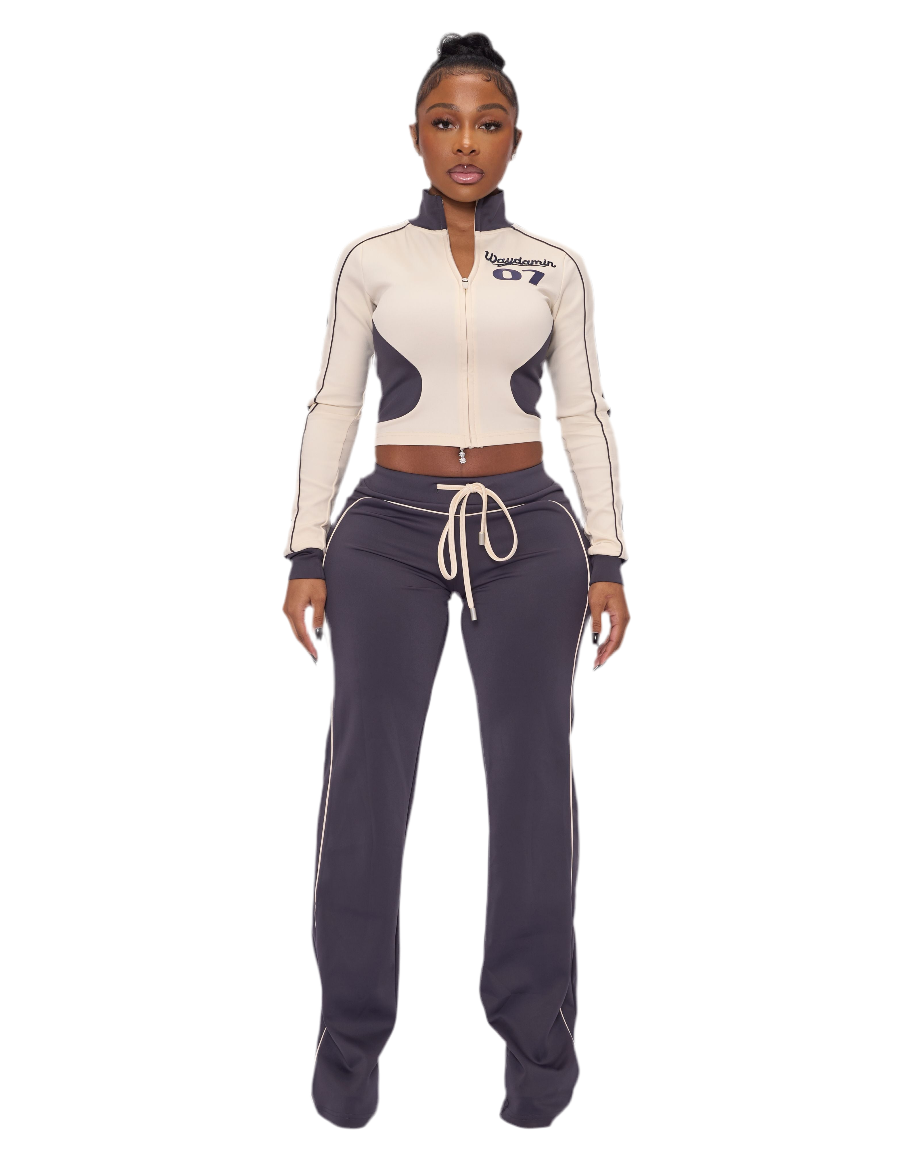 7VARSITY TRACK PANTS (NAVY)