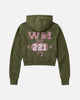 COZY LOUNGE ZIP HOODIE (ARMY GREEN)