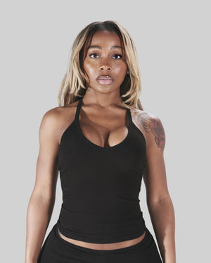 BASICS RIBBED BEATER (ONYX)