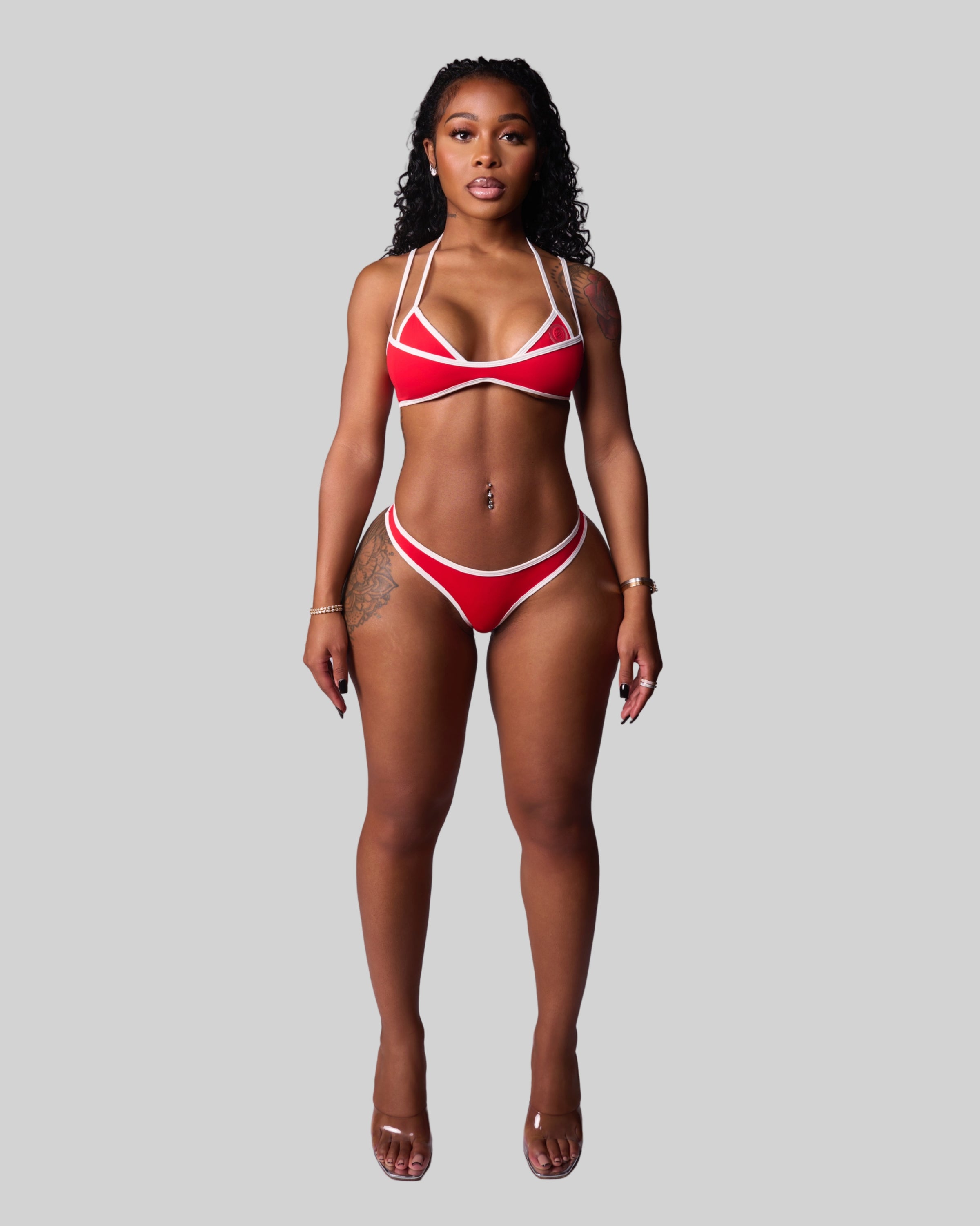 JERSEY SHORE BIKINI BOTTOMS (RED)