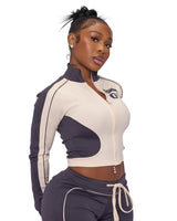 7VARSITY TRACK JACKET (NAVY)