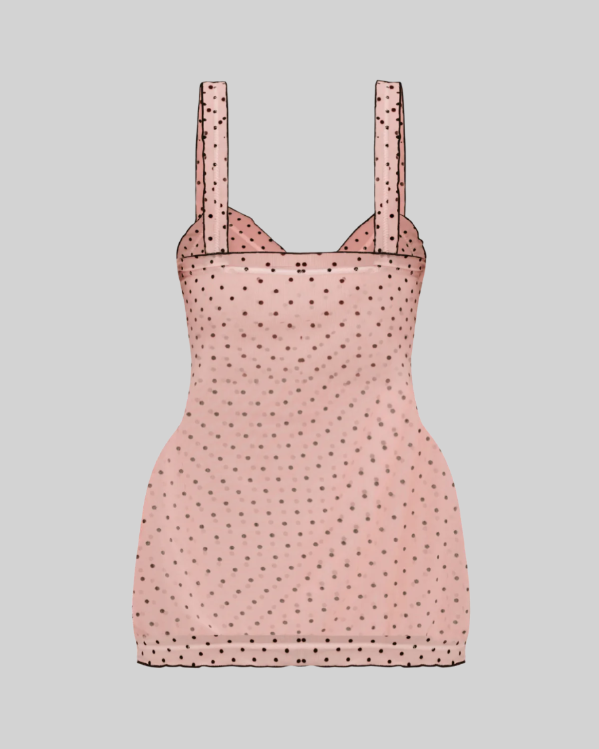 BUSTIER NIGHT CAP MINI DRESS (BABY PINK)