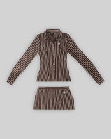 VERY MINI STRIPED SKORT (ESPRESSO) thumbnail 4