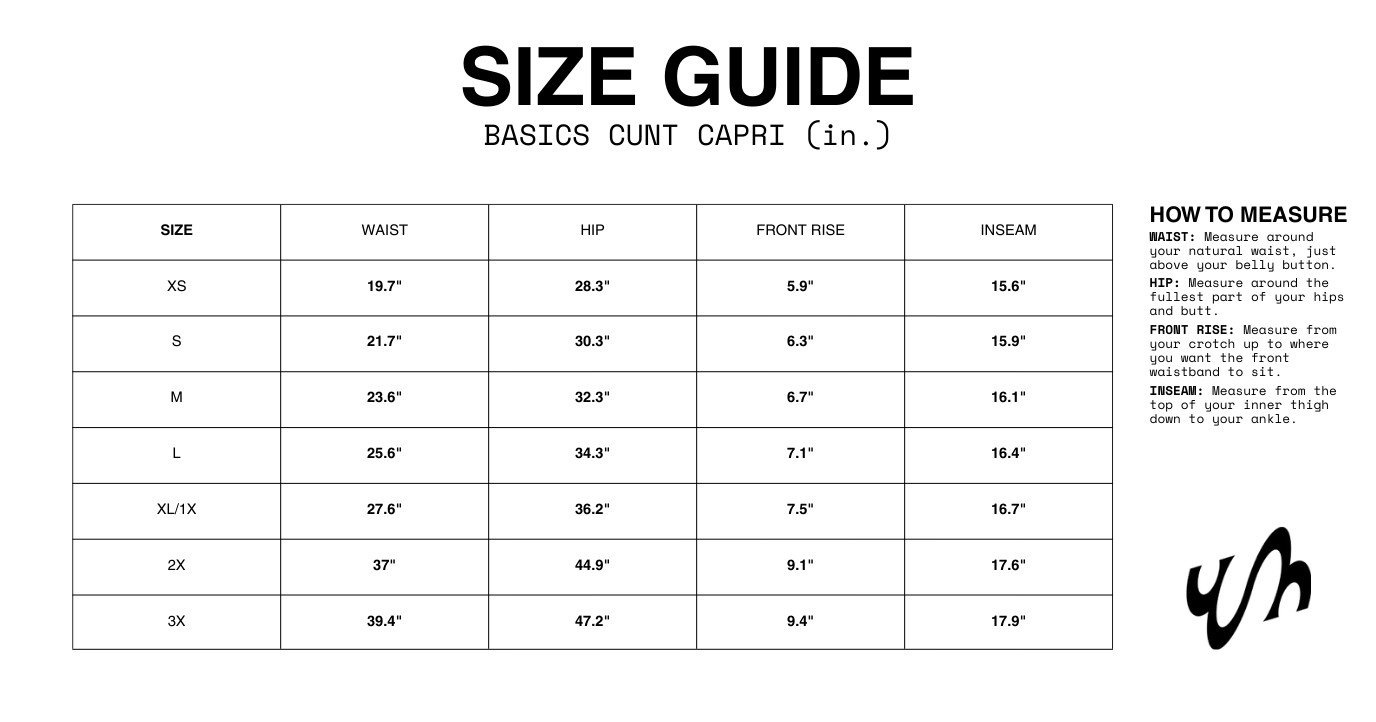 BASICS CUNT CAPRI (BLACK)