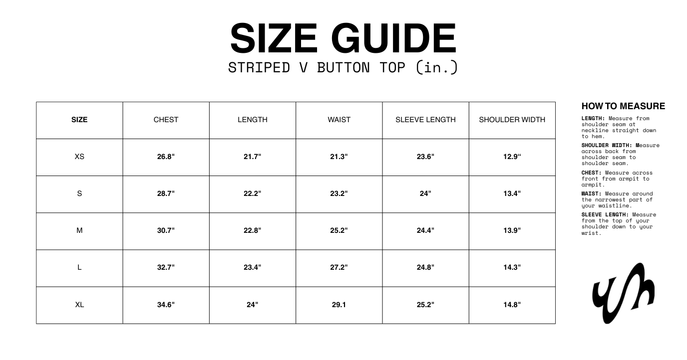 STRIPED V BUTTON TOP (ESPRESSO)
