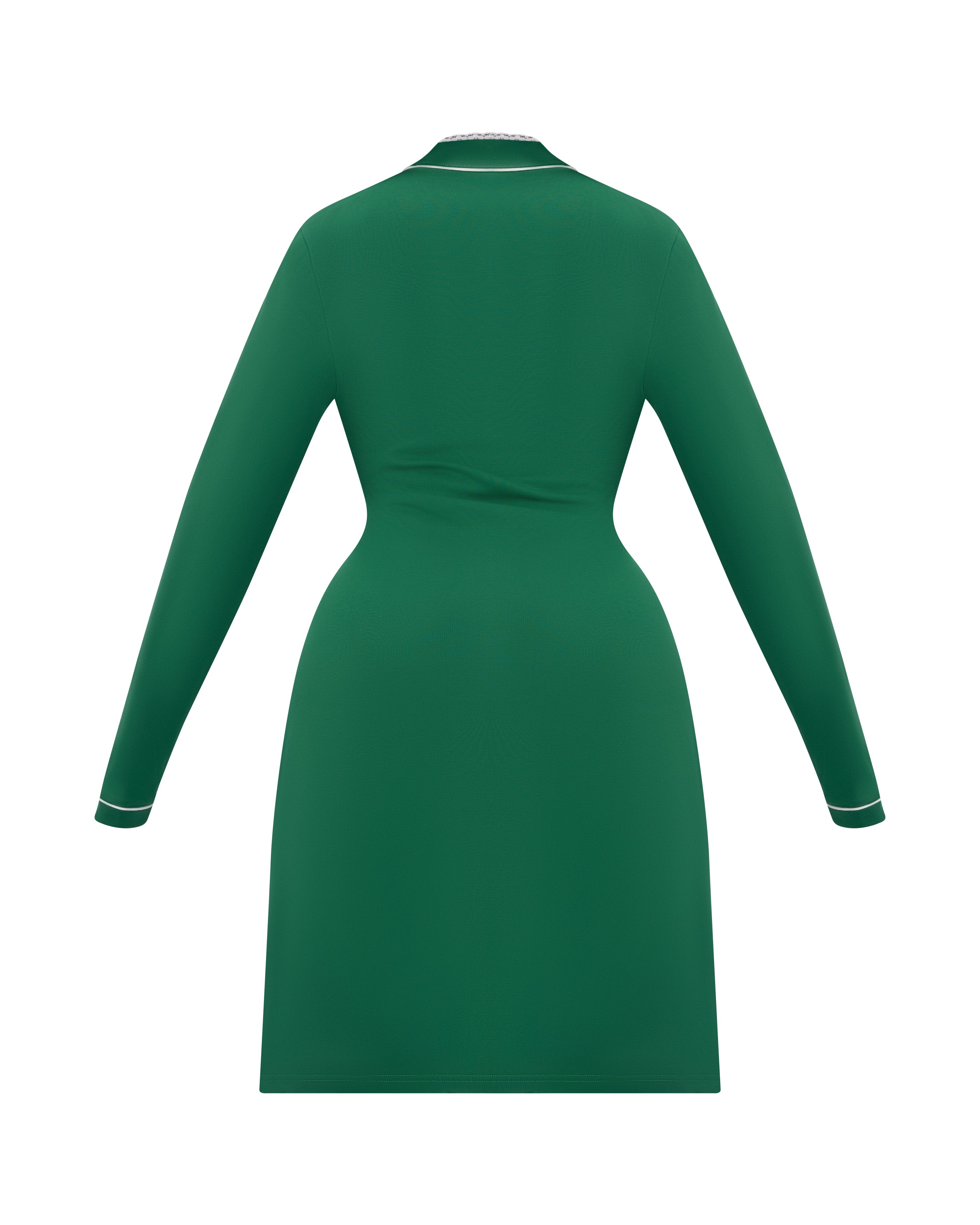 SANTA BABY LACE LINED ROBE (GREEN)