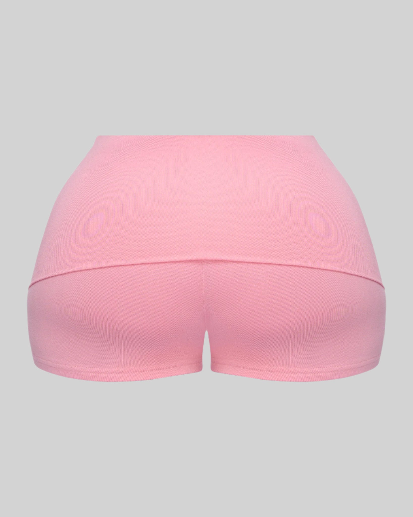 SEAMLESS MINI FOLD OVER SHORTS (PINK)