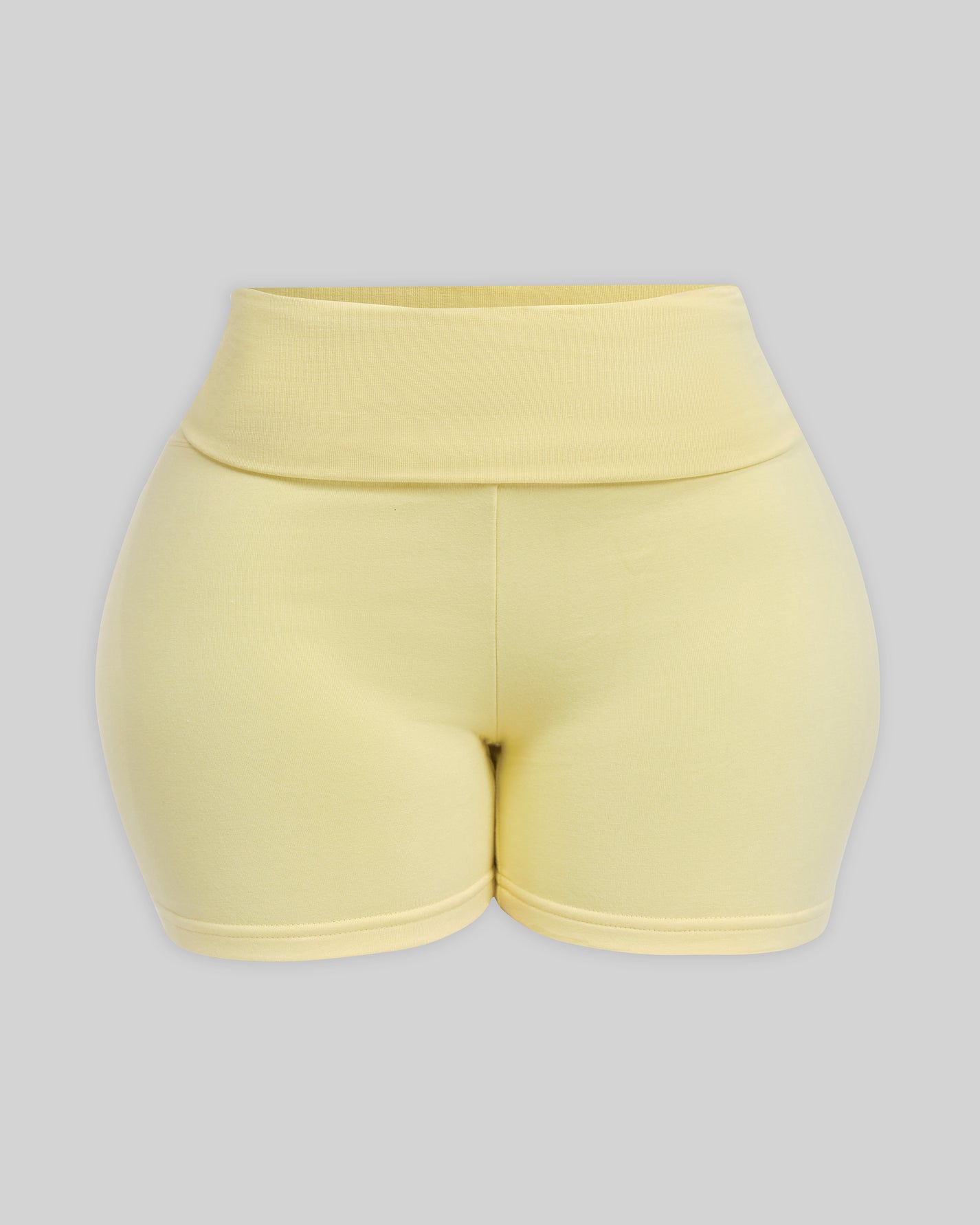 BASICS SEAMLESS MINI FOLDOVER SHORTS (BUTTER)